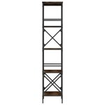 vidaXL Bibliothèque à 5 niveaux chêne fumé 59x35x171 cm