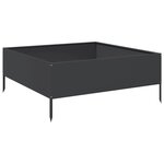 vidaXL Lit surélevé de jardin noir 100x100x25 cm acier