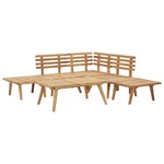 Salon de jardin meuble d'extérieur ensemble de mobilier 6 pièces bois d'acacia massif 02_0016977