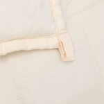 vidaXL Couverture lestée Crème clair 140x200 cm 10 kg Tissu