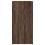 vidaXL Bibliothèque avec portes chêne marron 204x37x75 cm