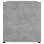 vidaXL Meuble TV Gris béton 80x34x36 cm Bois d'ingénierie
