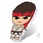 Pièce de monnaie 2 Dollars Niue 2021 1 once argent BE – Chibi Ryu Street Fighter