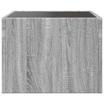 vidaXL Table basse avec LED infini sonoma gris 40x40x30 cm