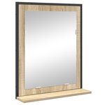 Ensemble de meubles de salle de bain 3 pièces vidaXL en chêne Sonoma bois d'ingénierie