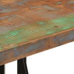 vidaXL Table de bar 55x55x107 cm bois massif de récupération et fer