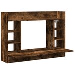 vidaXL Bureau mural chêne fumé 105x48x75 cm bois d'ingénierie