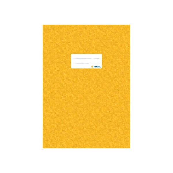 Protège-cahier A4 PP Gravé Avec Etiquette Orange HERMA