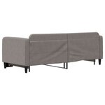 vidaXL Lit de jour avec gigogne sans matelas taupe 80x200 cm