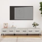 vidaXL Meuble TV Gris béton 150x34 5x30 cm Bois d'ingénierie