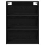 vidaXL Buffet Chêne noir 69.5x34x180 cm Bois d'ingénierie