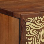 vidaXL Armoire Murale de Salle de Bain 38x33x48 cm en Bois Massif de Manguier