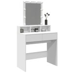 vidaXL Coiffeuse avec LED blanc 80x41x144 5 cm