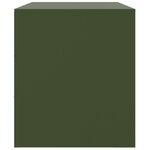 vidaXL Meubles TV 2 Pièces vert olive 67x39x44 cm acier