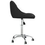 vidaXL Chaise de bureau pivotante Noir Similicuir