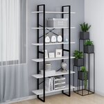 vidaXL Armoire haute Blanc 100x30x210 cm Bois de pin solide
