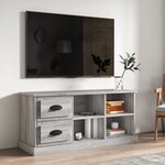 vidaXL Meuble TV sonoma gris 102x35 5x47 5 cm bois d'ingénierie