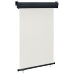 vidaXL Auvent latéral de balcon 120x250 cm Crème