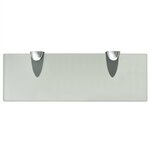 vidaXL Étagères murales 2 Pièces Verre 30 x 10 cm 8 mm
