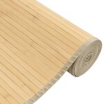 vidaXL Tapis rectangulaire naturel clair 80x100 cm bambou