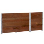 vidaXL Jardinière marron 100x50 cm bois massif de pin