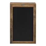 Table murale pliable bureau mural rabattable MDF 156 cm marron noir 03_0004358