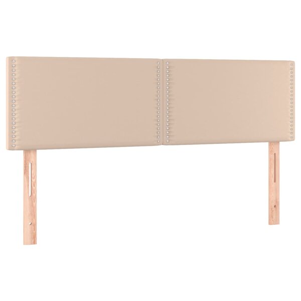 vidaXL Têtes de lit 2 Pièces Cappuccino 72x5x78/88 cm Similicuir