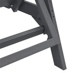Ensemble de salon de jardin vidaXL 3 pièces gris clair HDPE