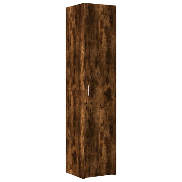 vidaXL Buffet haut chêne fumé 40x42 5x185 cm bois d'ingénierie