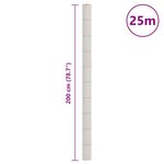 vidaXL Membrane anti-mauvaises herbes blanc 2x25 m PP