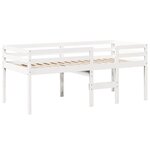 vidaXL Lit haut avec toit blanc 80x200 cm bois de pin massif