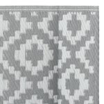 vidaXL Tapis d'extérieur gris 140x200 cm PP