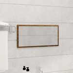 vidaXL Ensemble de meubles de salle de bain 2 Pièces Chêne fumé
