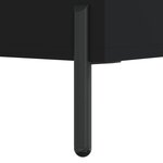 vidaXL Table basse Noir 50x50x40 cm Bois d'ingénierie
