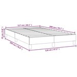 vidaXL Cadre de lit Cappuccino 120x200 cm Similicuir