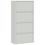 vidaXL Classeur gris clair 90x40x220 cm acier