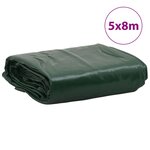 vidaXL Bâche vert 5x8 m 650 g/m²