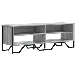 vidaXL Meuble TV sonoma gris 122x34x41 cm bois d'ingénierie