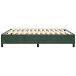 vidaXL Cadre de lit Vert foncé 160x200 cm Velours
