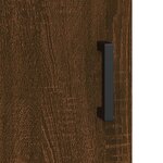 vidaXL Buffet chêne marron 90x34x80 cm bois d'ingénierie
