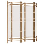 vidaXL Cloison de séparation pliante 5 panneaux 200 cm Bambou et toile