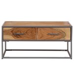 vidaXL Table basse 75x75x35 cm Bois solide d'acacia