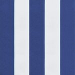 vidaXL Coussins de banc de jardin lot de 2 rayures bleues et blanches