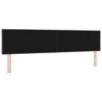 Tête de lit LED vidaXL en tissu marron foncé 200 cm avec design géométrique