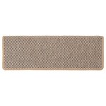 vidaXL Tapis d'escalier autocollants 15 Pièces 65x21x4 cm Beige clair