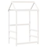 vidaXL Lit de jour avec toit blanc 90x200 cm bois de pin massif