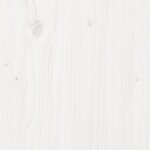 vidaXL Cadre de lit avec tête de lit blanc 75x190cm bois de pin massif