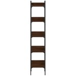vidaXL Bibliothèque 5 niveaux chêne brun 35x30x174 cm bois ingénierie