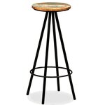 vidaXL Tabourets de bar lot de 2 bois massif de récupération