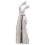 vidaXL Sculpture Argent 10x16x49 cm Aluminium